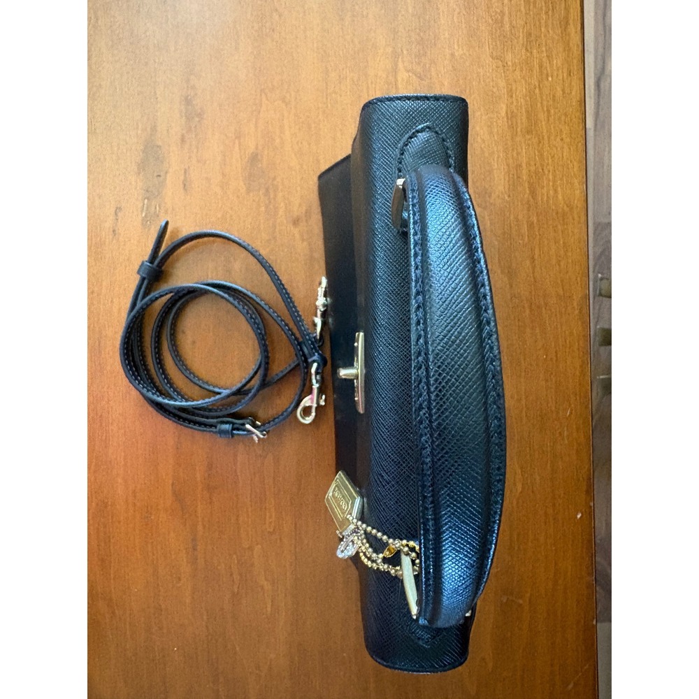 Vintage 1999 Coach Gramercy Satchel 7008 Black Leather Made in Italy - Picture 9 of 11